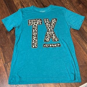 Turquoise TX shirt